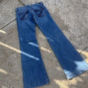 7 For All Mankind Flare Jeans in Classic Blue